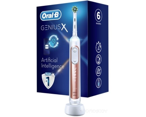 Электрическая зубная щетка Oral-B Genius X Cross Action D706.513.6 (розовое золото)