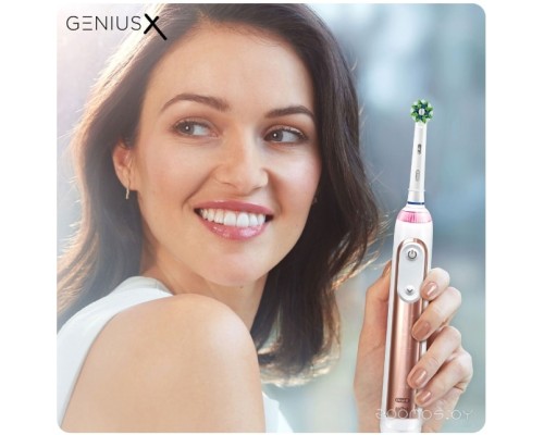 Электрическая зубная щетка Oral-B Genius X Cross Action D706.513.6 (розовое золото)