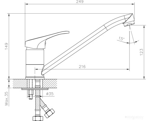 Смеситель DecoRoom DR21018