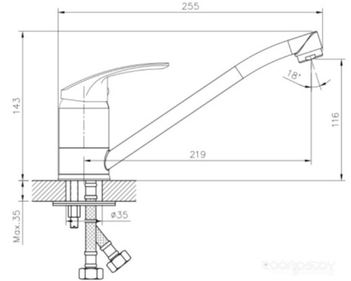 Смеситель DecoRoom DR71018