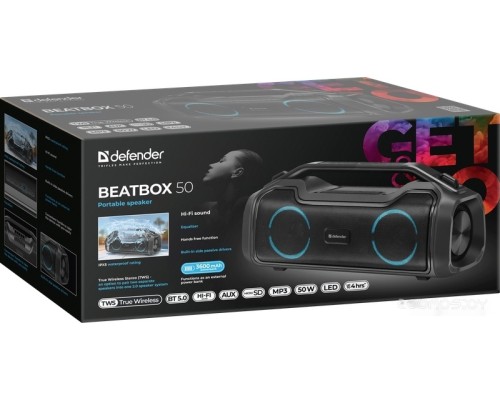 Портативная акустика Defender Beatbox 50