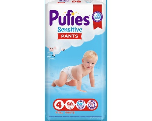 Подгузники Pufies Pants Sensitive Maxi 9-15кг (46шт)