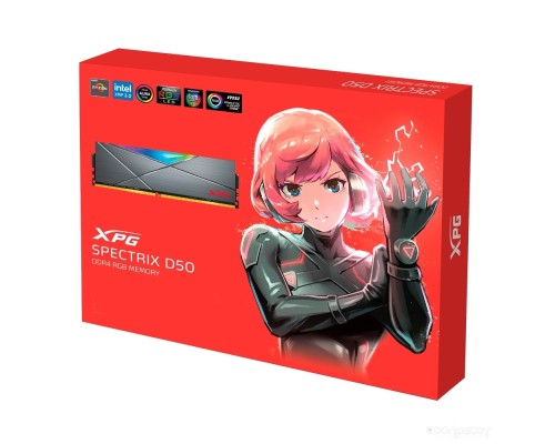 Модуль памяти A-Data XPG Spectrix D50 RGB 8ГБ DDR4 3600 МГц AX4U36008G18I-ST50