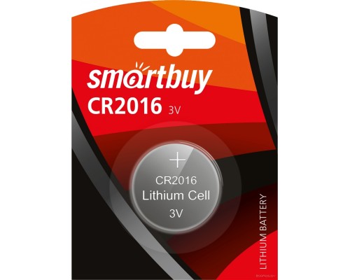 Батарейка SmartBuy Lithium CR2016 SBBL-2016-1B