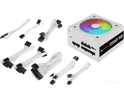 Блок питания Corsair CX550F RGB White CP-9020225-EU