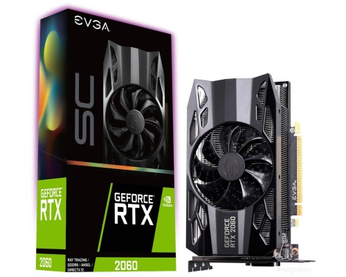 Видеокарта EVGA GeForce RTX 2060 SC 6GB GDDR6 06G-P4-2062-KR