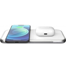 Беспроводное зарядное Zens Dual Aluminium Wireless Charger (белый)