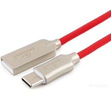 Кабель Cablexpert USB Type-A - USB Type-C CC-P-USBC02R-1M (1 м, красный)