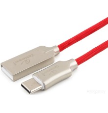 Кабель Cablexpert USB Type-A - USB Type-C CC-P-USBC02R-1M (1 м, красный)