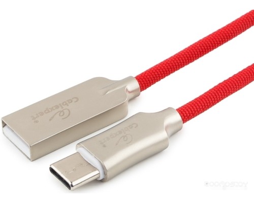 Кабель Cablexpert USB Type-A - USB Type-C CC-P-USBC02R-1M (1 м, красный)