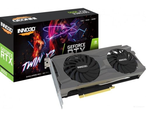 Видеокарта Inno3D GeForce RTX 3050 Twin X2 N30502-08D6-1190VA42