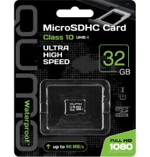 Карта памяти Qumo microSDHC QM32GMICSDHC10U1NA 32GB