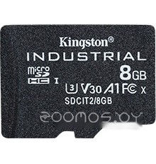 Карта памяти Kingston Industrial microSDHC SDCIT2/8GBSP 8GB