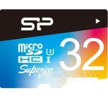 Карта памяти Silicon Power Superior Pro microSDHC SP032GBSTHDU3V20SP 32GB (с адаптером)