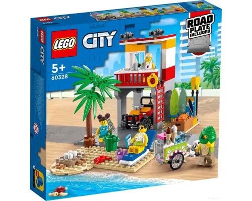 Конструктор Lego City 60328 Пост спасателей на пляже