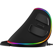 Вертикальная мышь DELUX M618 Plus RGB