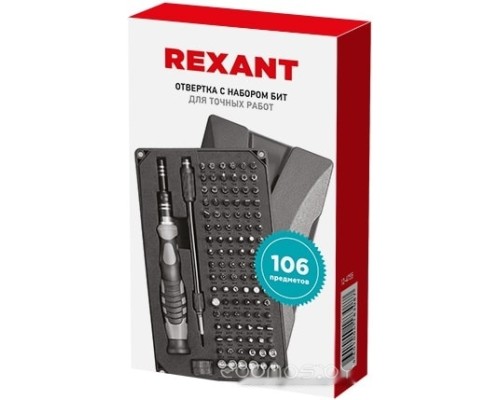 Набор бит Rexant 12-4755 (106 предметов)