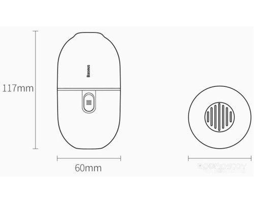 Пылесос Baseus C2 Desktop Capsule CRXCQC2-04 (аккумулятор, розовый)