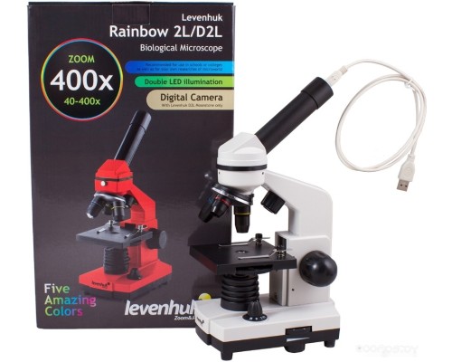 Детский микроскоп Levenhuk Rainbow D2L 0.3 Мпикс (лунный камень) 69040