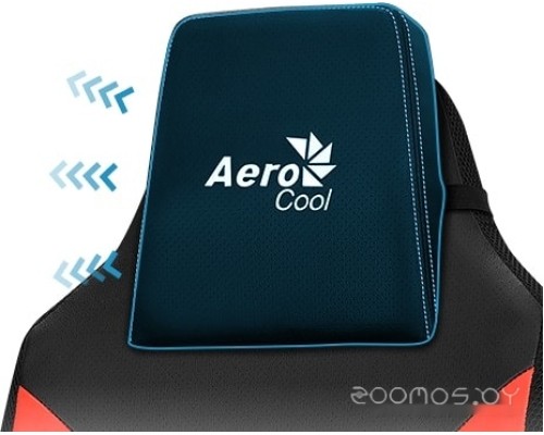 Офисное кресло Aerocool Admiral (черный/красный)