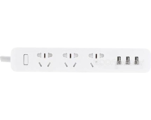 Удлинитель Xiaomi Mi Power Strip 3 (3 USB, белый, китайская версия)