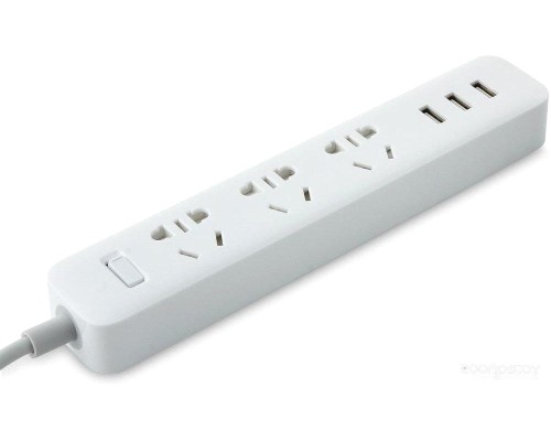 Удлинитель Xiaomi Mi Power Strip 3 (3 USB, белый, китайская версия)