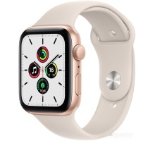Умные часы Apple Watch SE 44 мм (алюминий золотистый/сияющая звезда)