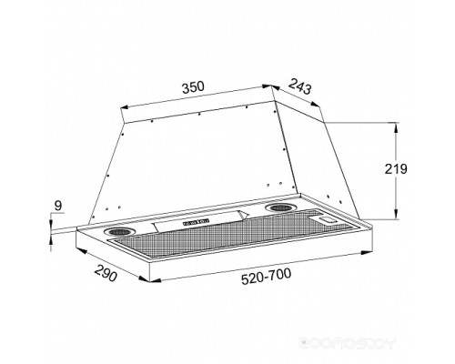 Вытяжка Korting KHI 6755 W