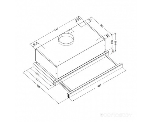 Вытяжка Korting KHP 5512 GW