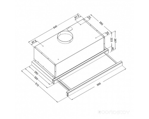 Вытяжка Korting KHP 6975 GW