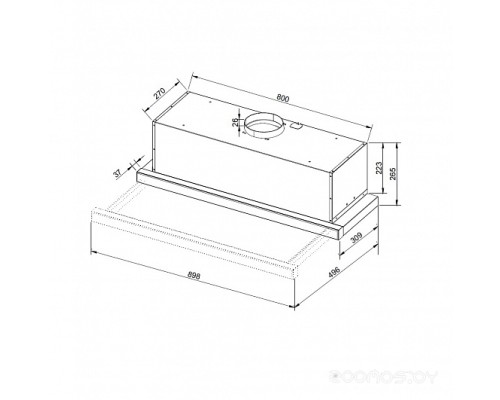 Вытяжка Korting KHP 9975 GN