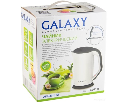 Электрический чайник Galaxy Line GL0318 (белый)