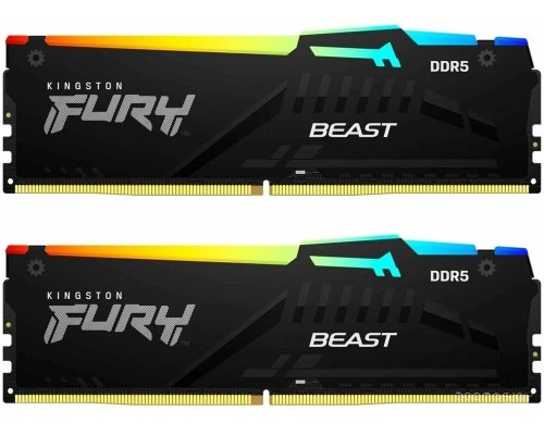 Модуль памяти Kingston FURY Beast RGB 32ГБ DDR5 6000МГц KF560C40BBAK2-32