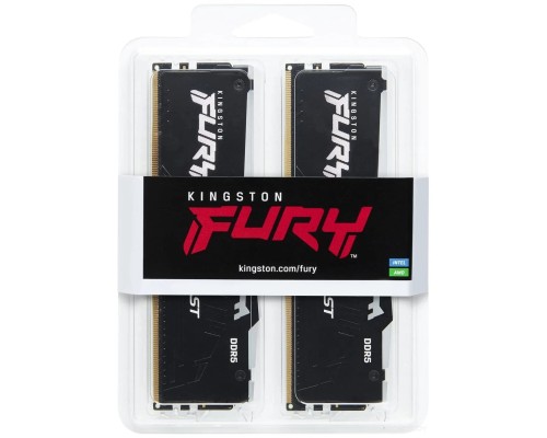 Модуль памяти Kingston FURY Beast RGB 32ГБ DDR5 6000МГц KF560C40BBAK2-32