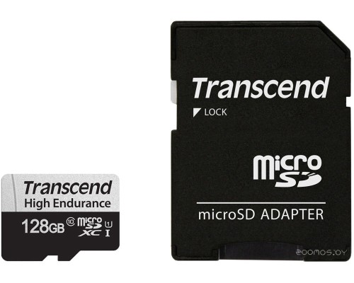 Карта памяти Transcend microSDXC TS128GUSD350V 128GB (с адаптером)