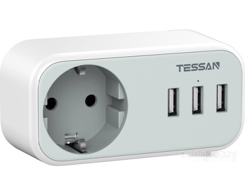 Сетевой фильтр Tessan TS-329 (серый)