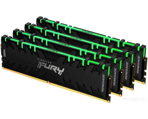 Модуль памяти Kingston FURY Renegade RGB 4x32GB DDR4 PC4-25600 KF432C16RBAK4/128