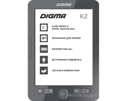 Электронная книга DIGMA K2