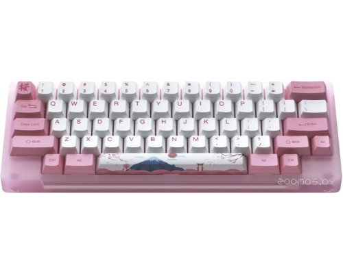 Клавиатура Akko ACR 59 Acrylic Tokyo (Akko CS Jelly Pink)