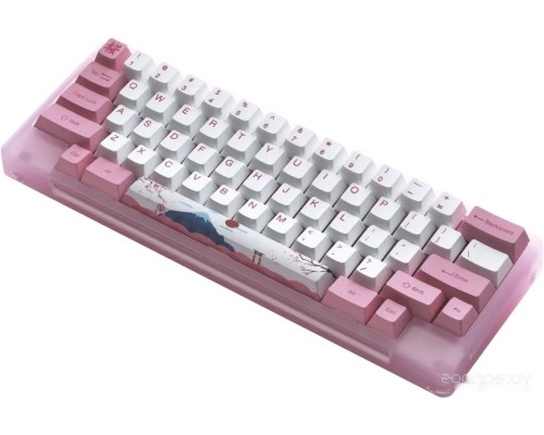 Клавиатура Akko ACR 59 Acrylic Tokyo (Akko CS Jelly Pink)