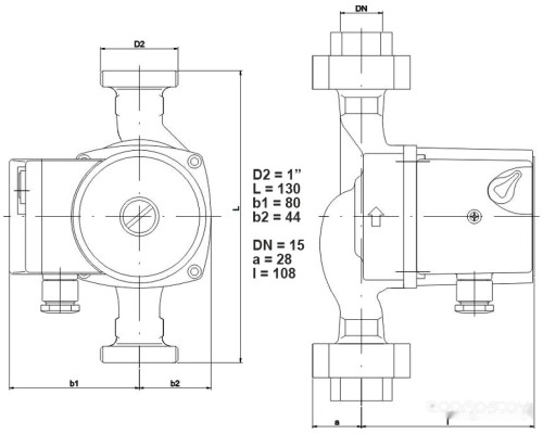 Циркуляционный насос IMP Pumps GHN 15/40-130