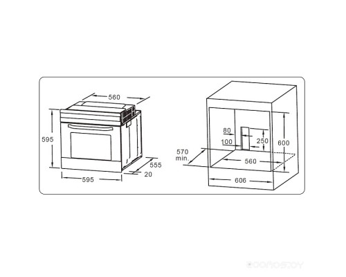 Духовой шкаф Evelux EO 620 I