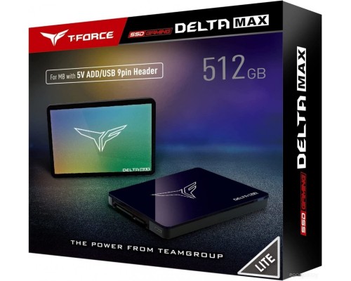 SSD Team T-Force Delta Max RGB Lite 512GB T253TM512G0C325