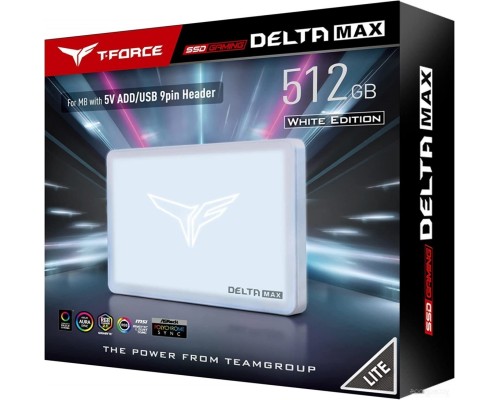 SSD Team T-Force Delta Max RGB Lite White Edition 1TB T253TM001T0C425