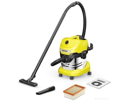 Промышленный пылесос Karcher WD 4 S V-20/5/22 (Yellow-Inox)