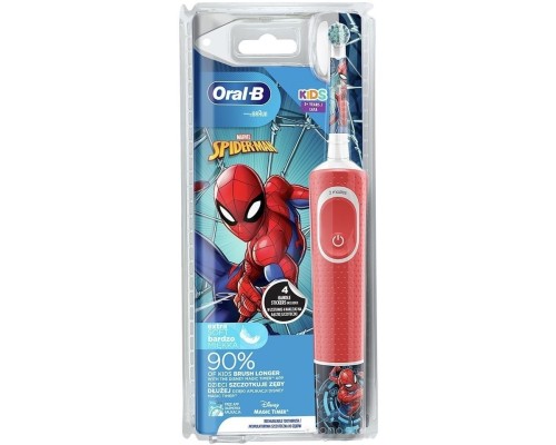 Электрическая зубная щетка Oral-B Kids Spiderman D100.413.2K