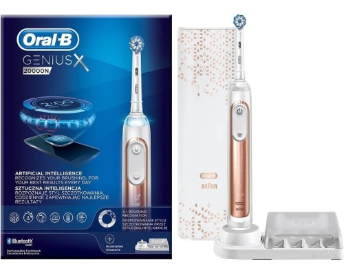 Электрическая зубная щетка Oral-B Genius X 20000N D706.515.6X (золотистый)