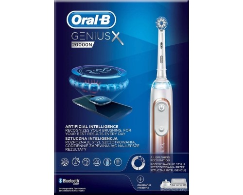 Электрическая зубная щетка Oral-B Genius X 20000N D706.515.6X (золотистый)