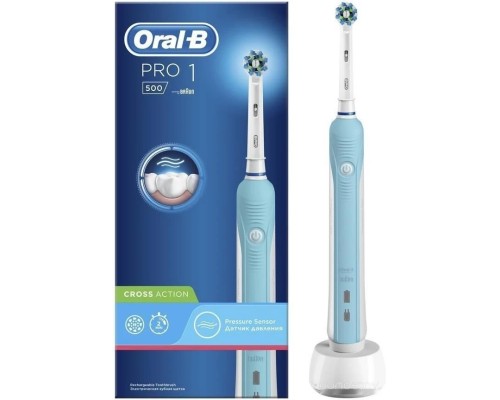 Электрическая зубная щетка Oral-B Pro 1 500 Cross Action D16.513.1U