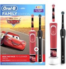 Электрическая зубная щетка Oral-B Pro 1 Cross Action и Kids D16.513.1U + D100.410.2K (черный)